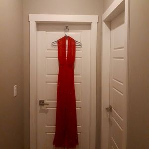 Sequined Ball Gown size 3 Bellissima Red